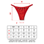 Size guide: bikini bottom measurements for XXS to L (AU 4 to 12)