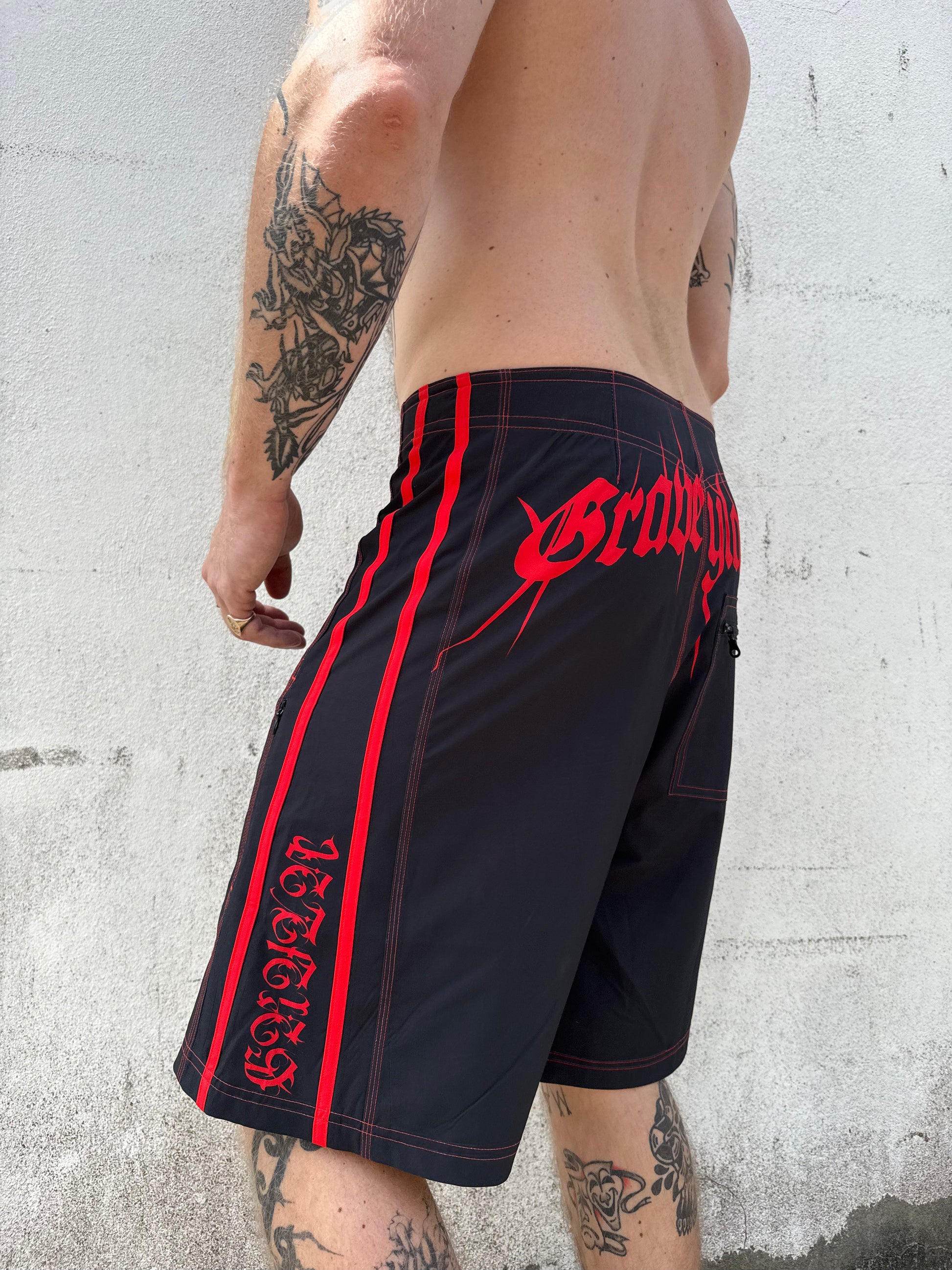 Black n Red 2.0 Boardshorts