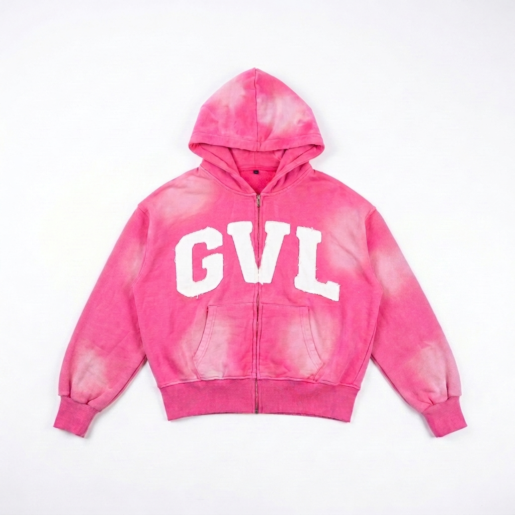 PINK 'GVL' ZIP-HOOD [PRE-ORDER]